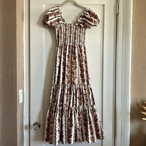 Floral Smocked Maxi Dress